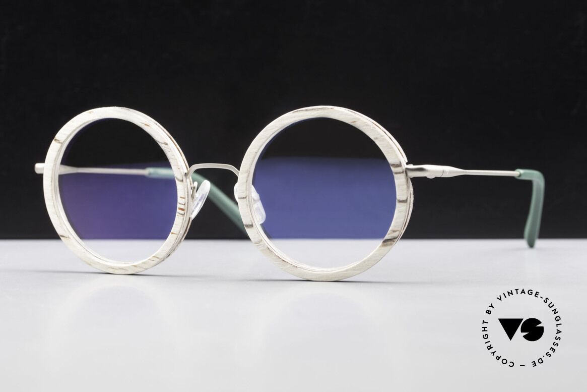 Kerbholz Rudolph Round Wood Frame White Birch, round WOOD glasses by Kerbholz, made in Germany, Made for Men and Women
