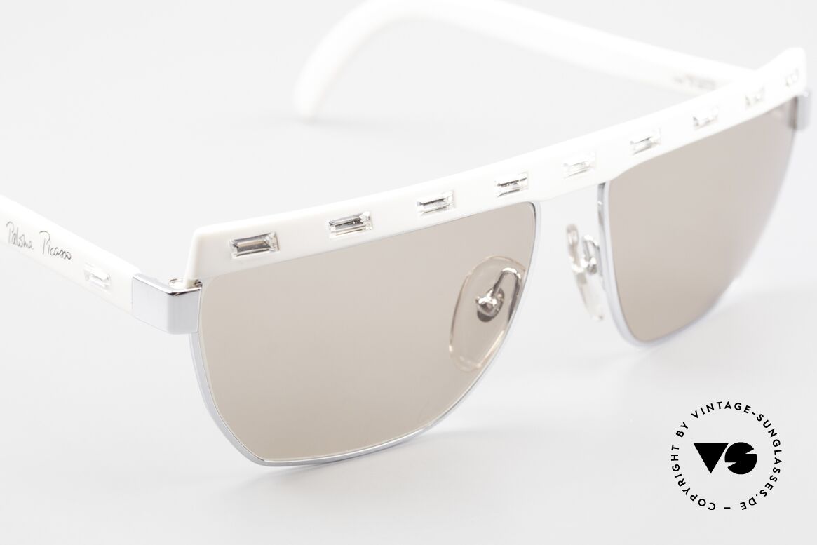 Paloma Picasso 3706 Crystal Gem Ladies Sunglasses, fancy gimmick: the case can be used as wallet, too, Made for Women