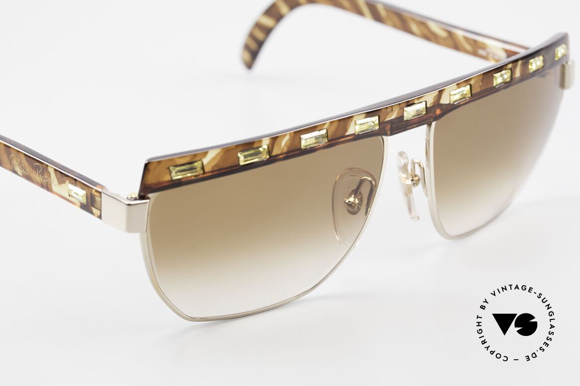 Paloma Picasso 3706 Ladies Gem Sunglasses 90's, fancy gimmick: the case can be used as wallet, too, Made for Women