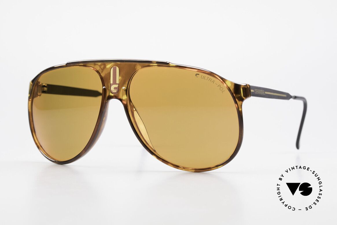 Carrera 5424 80's Sunglasses Polarized Lens, old 80's sports sunglasses by Carrera; true vintage, Made for Men