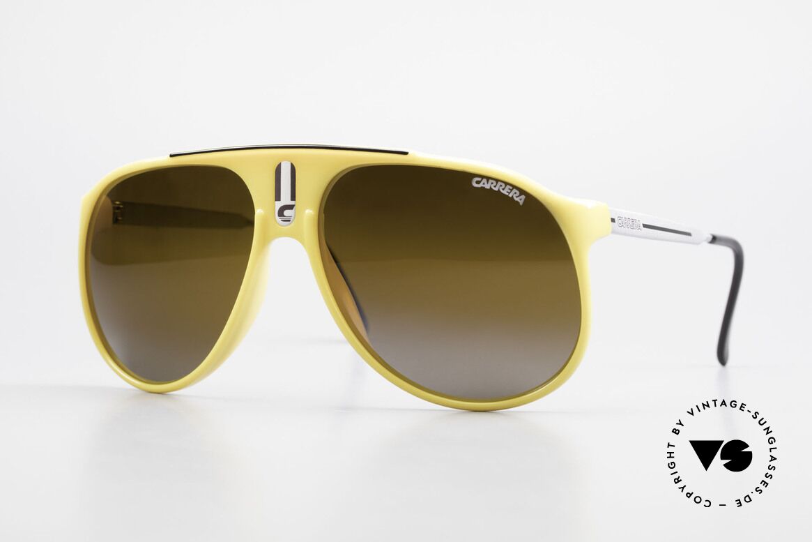 Carrera 5424 Rare Mirrored 80's Sunglasses, old 80's sports sunglasses by Carrera; true vintage, Made for Men
