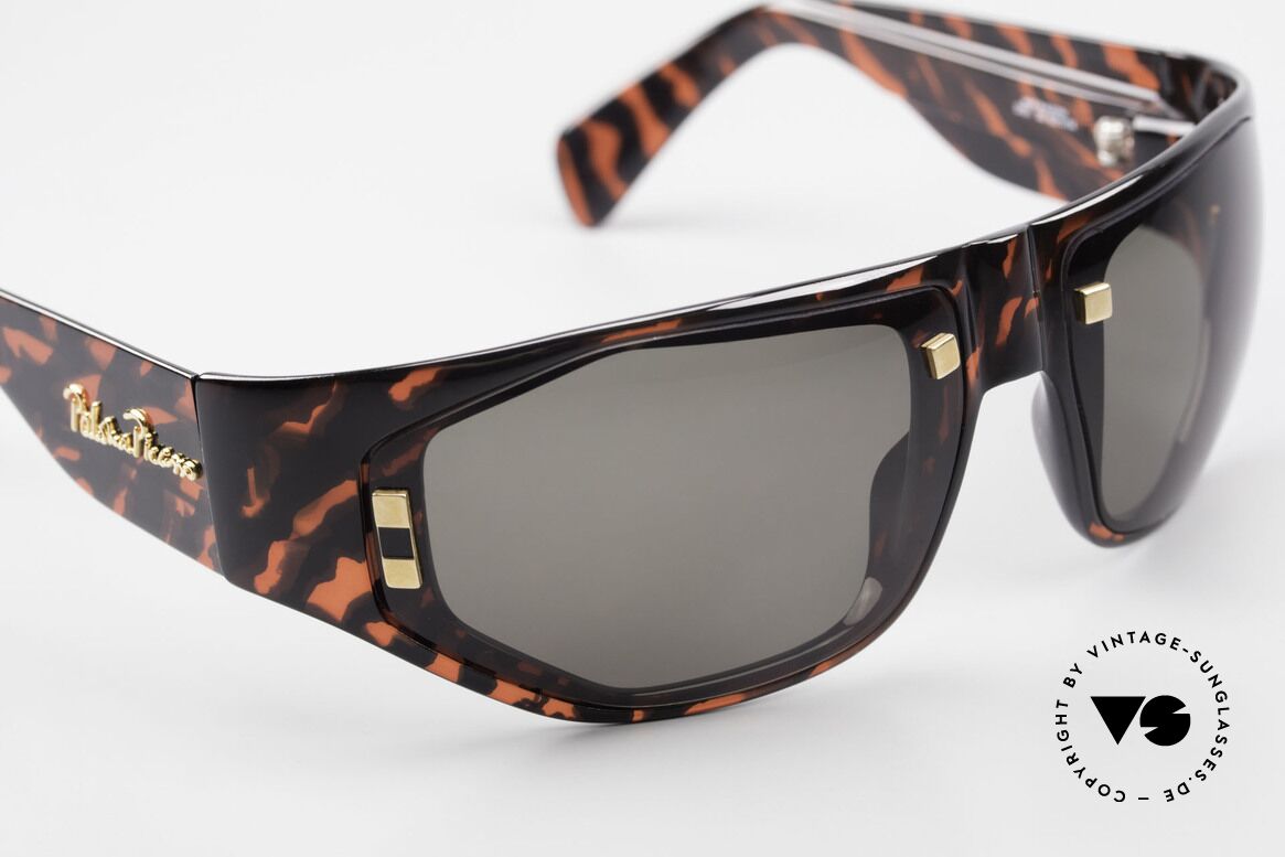 Paloma Picasso 3701 90's Wrap Sunglasses Ladies, wrap around shades: the frame wraps the face round, Made for Women