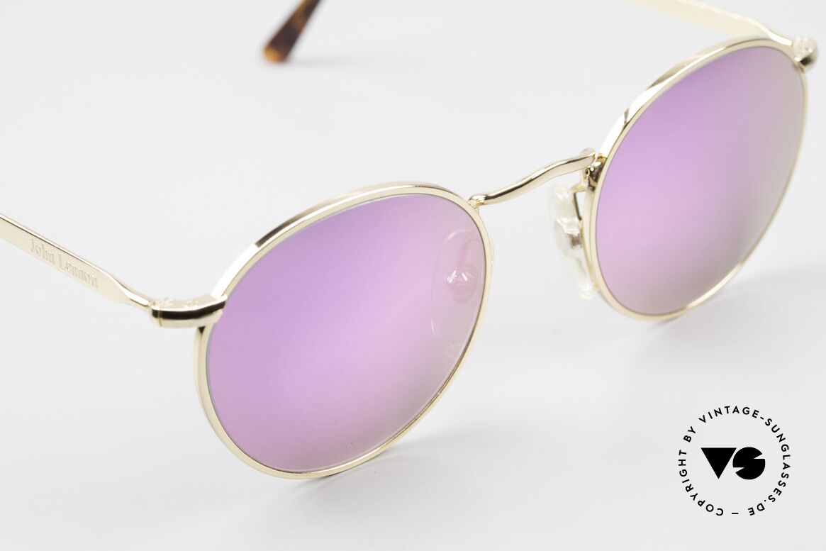 John Lennon - The Dreamer With Pink Mirrored Sun Lenses, NO RETRO PANTO SUNGLASSES; but a rare old ORIGINAL, Made for Men and Women