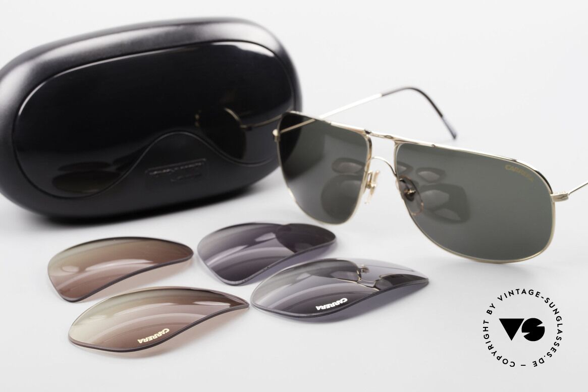 Carrera 5422 Shades With 3 Sets of Lenses, Size: extra large, Made for Men