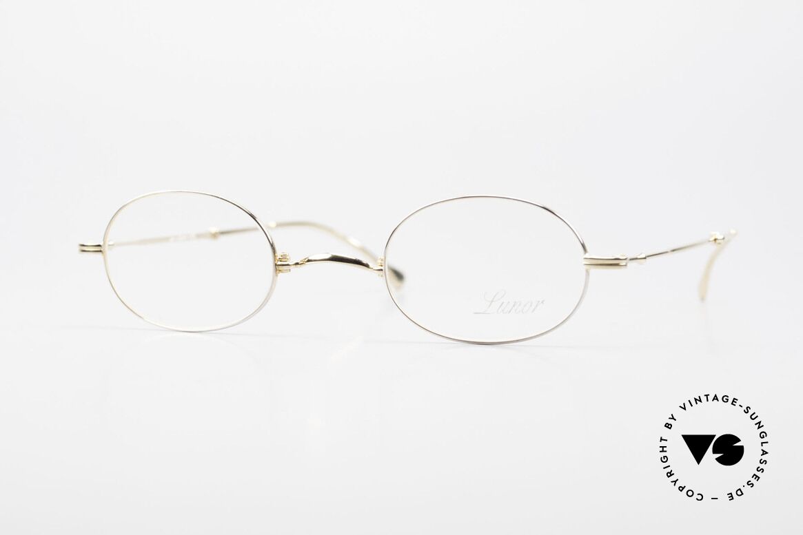 Lunor XXV Folding 04 Oval Foldable Frame Bicolor, rare, old Lunor folding eyeglasses XXV 04 in size 40/26, Made for Men and Women