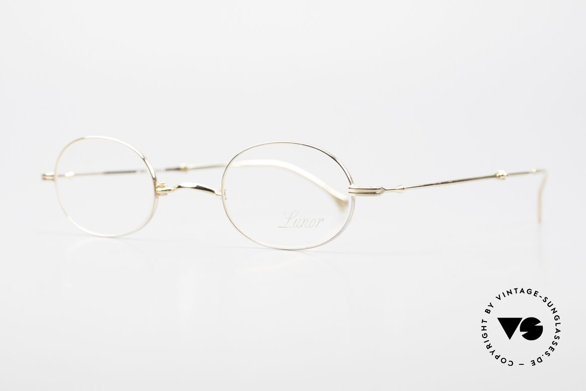 Lunor XXV Folding 04 Oval Foldable Frame Bicolor, well-known for the "W-bridge" & the plain frame designs, Made for Men and Women