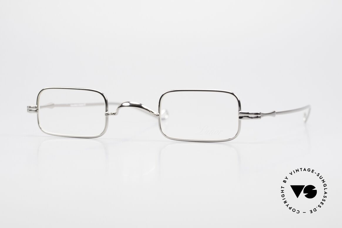Lunor II 13 Square Luxury Glasses Small, Lunor: shortcut for French "Lunette d'Or" (gold glasses), Made for Men and Women