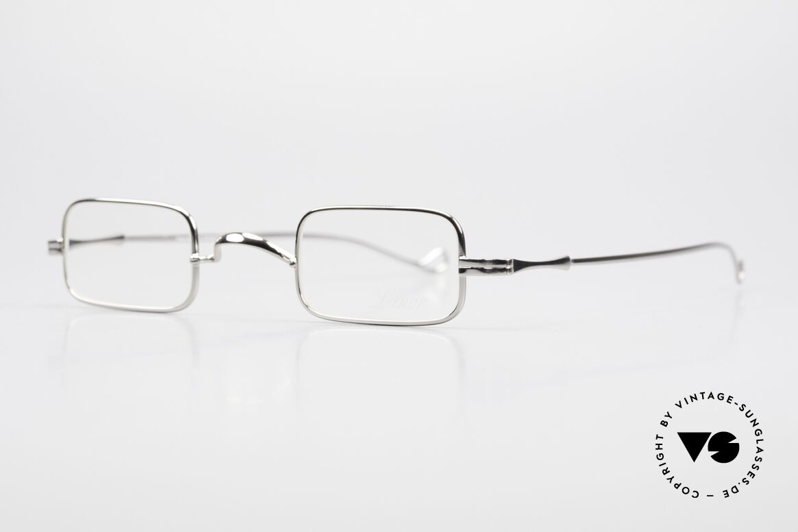 Lunor II 13 Square Luxury Glasses Small, well-known for the "W-bridge" & the plain frame designs, Made for Men and Women