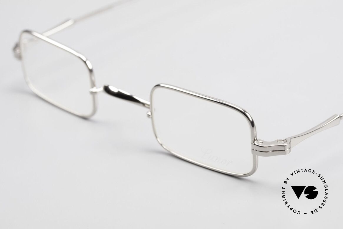Lunor II 13 Square Luxury Glasses Small, unworn single item (for all lovers of quality), true rarity, Made for Men and Women