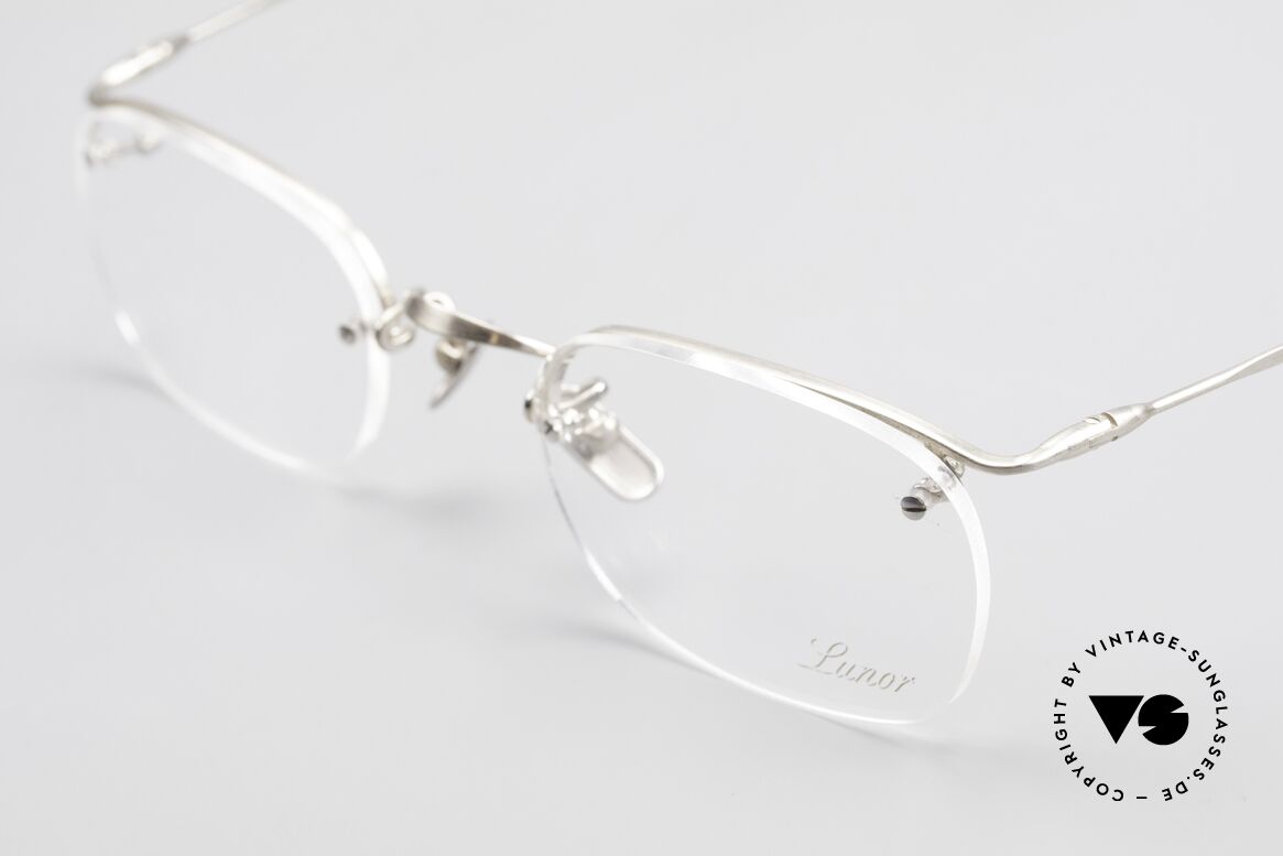 Lunor Classic One Semi Rimless Vintage Glasses, unworn RARITY (for all lovers of quality) from app. 1999, Made for Men and Women