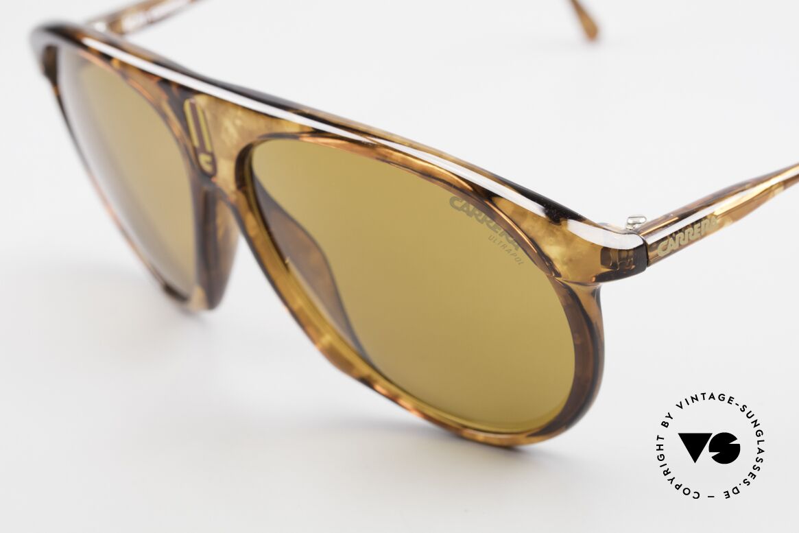 Carrera 5427 Polarized Sports Shades 80's, 1x brown ULTRAPOL & 1x C-Vision gray-gradient, Made for Men and Women