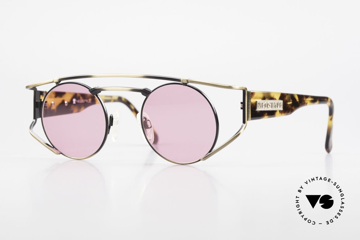 Neostyle Superstar 1 Steampunk Sunglasses Pink, NEOSTYLE Superstar 1, col. 801, size 45-23 frame, Made for Men and Women