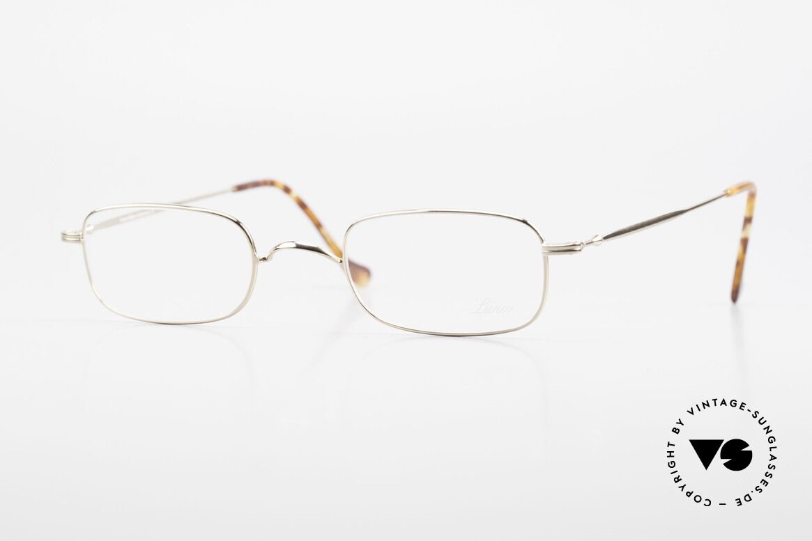 Lunor XV 321 Titanium Frame Gold-Plated, fine Lunor frame made of Titanium (weighs 9gram only), Made for Men and Women