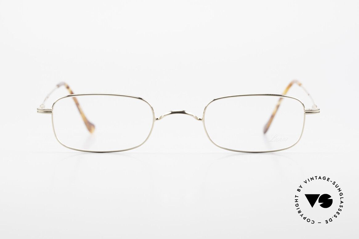 Lunor XV 321 Titanium Frame Gold-Plated, gold-plated, full rimmed, with an anatomic nose bridge, Made for Men and Women