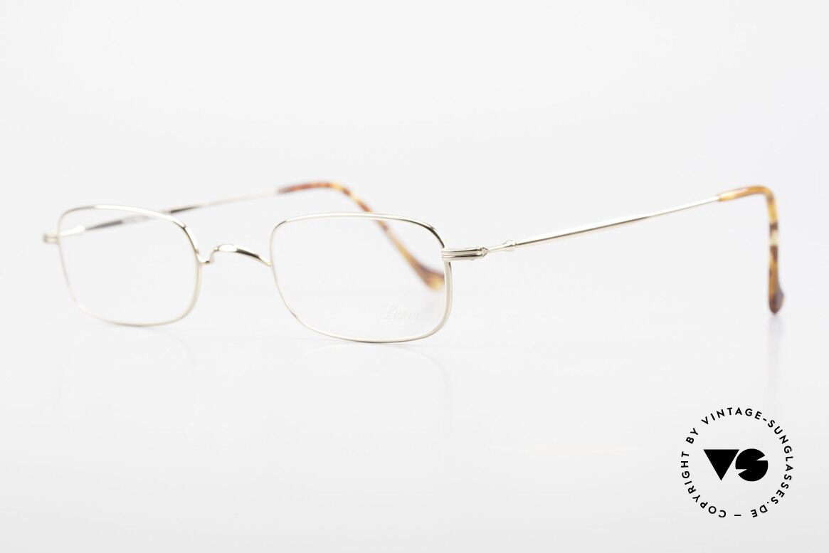 Lunor XV 321 Titanium Frame Gold-Plated, small unisex eyeglasses (suitable for ladies and gents), Made for Men and Women
