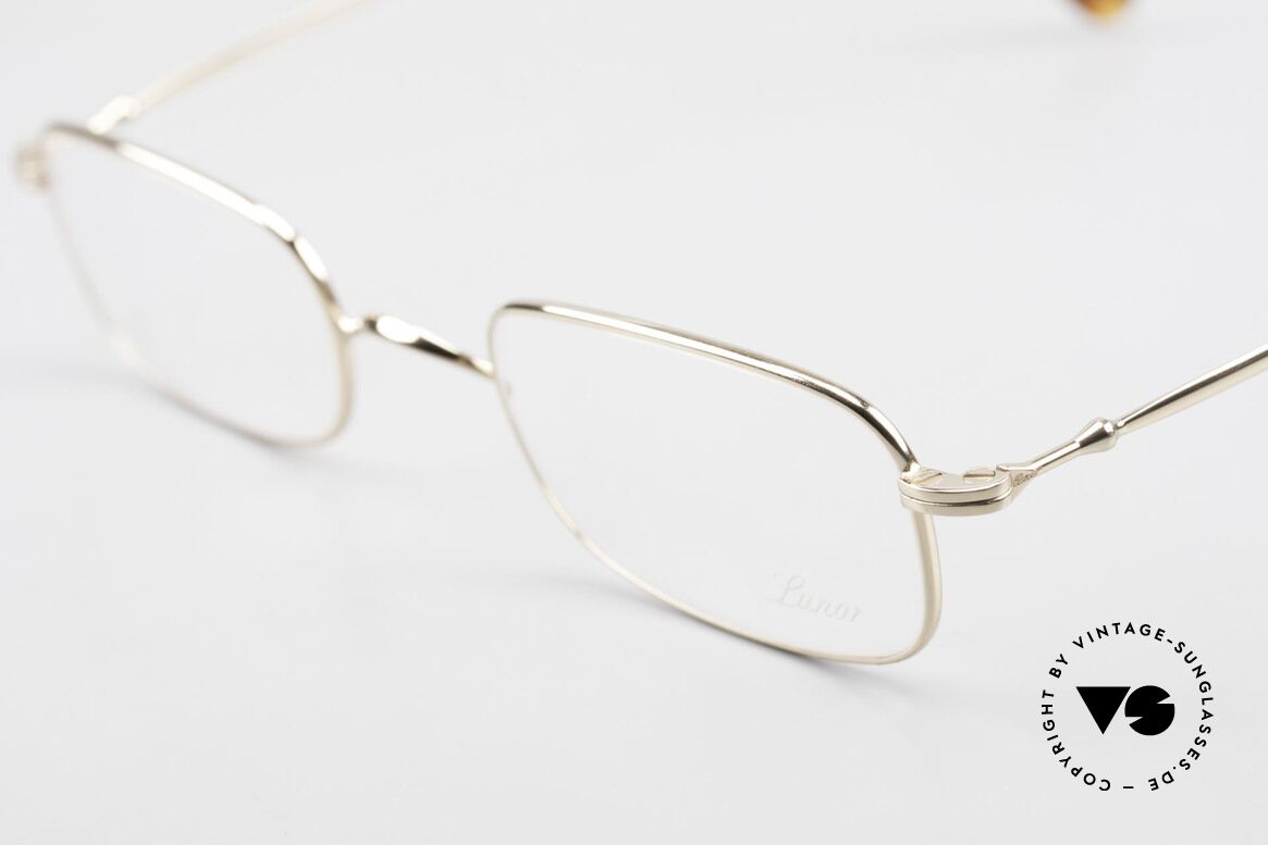 Lunor XV 321 Titanium Frame Gold-Plated, unworn (like all our precious LUNOR eyeglass-frames), Made for Men and Women