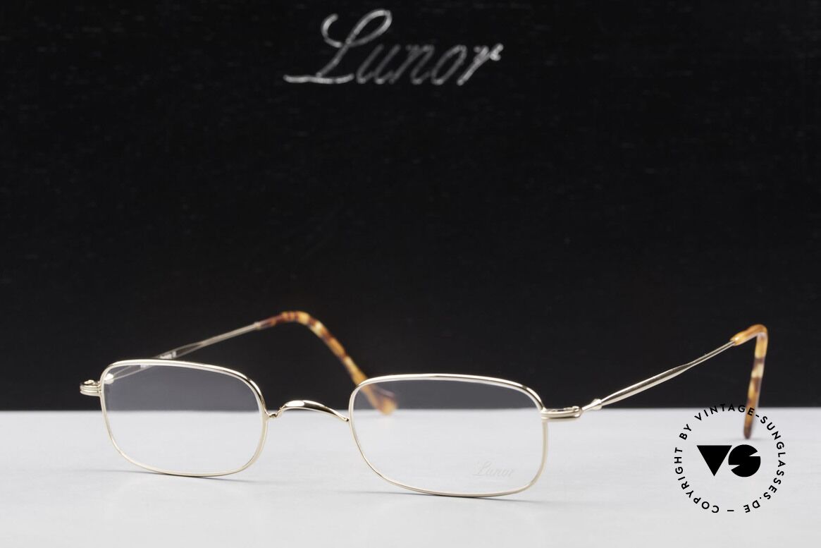 Lunor XV 321 Titanium Frame Gold-Plated, Size: small, Made for Men and Women