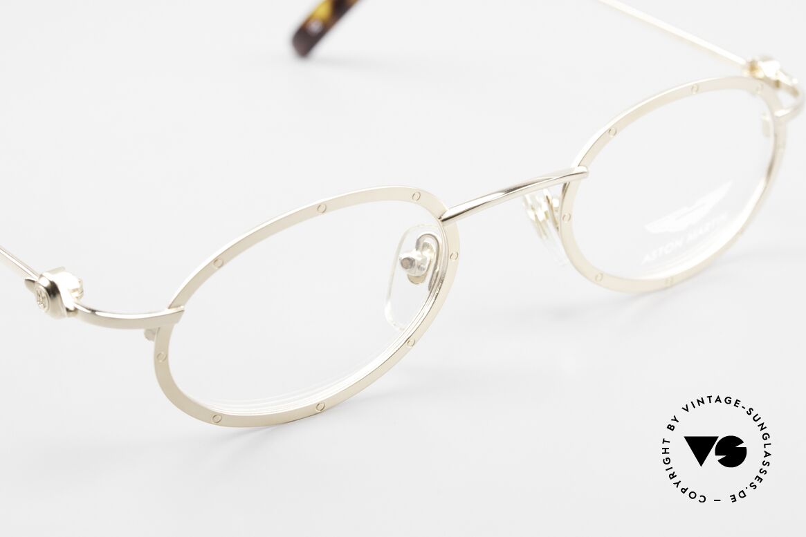 Aston Martin AM34 Oval James Bond Glasses 007, NO RETRO design glasses, but a unique 1990's original!, Made for Men