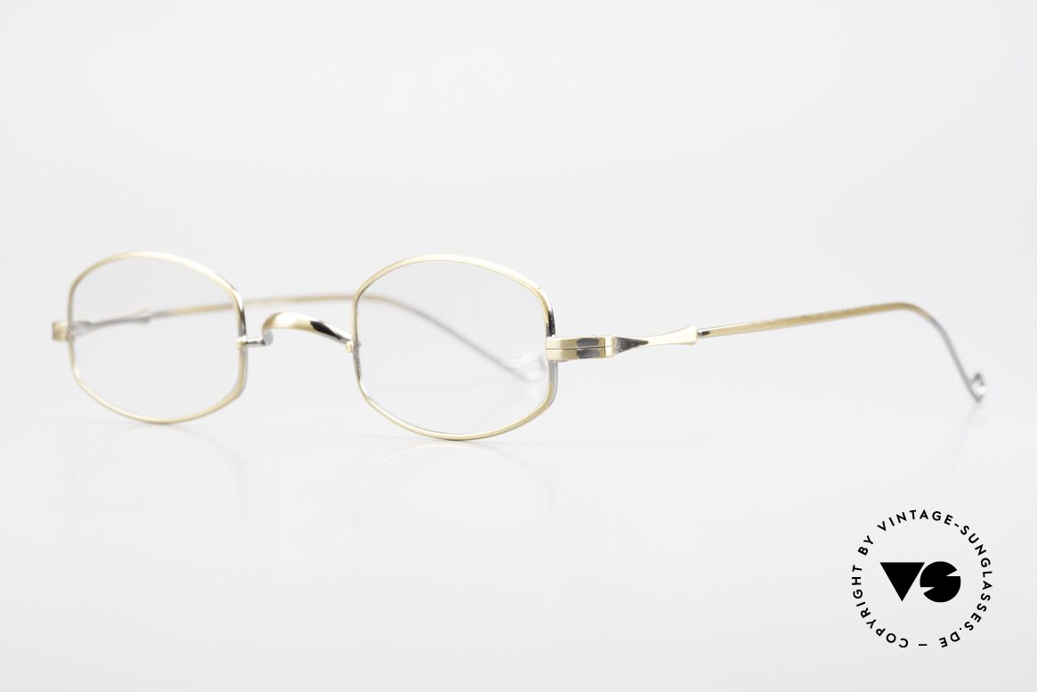 Lunor II 16 Old Classics Antique Gold, well-known for the "W-bridge" & the plain frame designs, Made for Men and Women