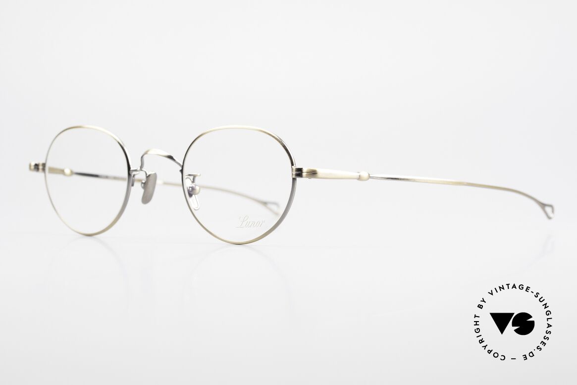 Lunor V 108 Metal Frame With Titanium Pads, model V 108: very elegant Panto glasses for gentlemen, Made for Men
