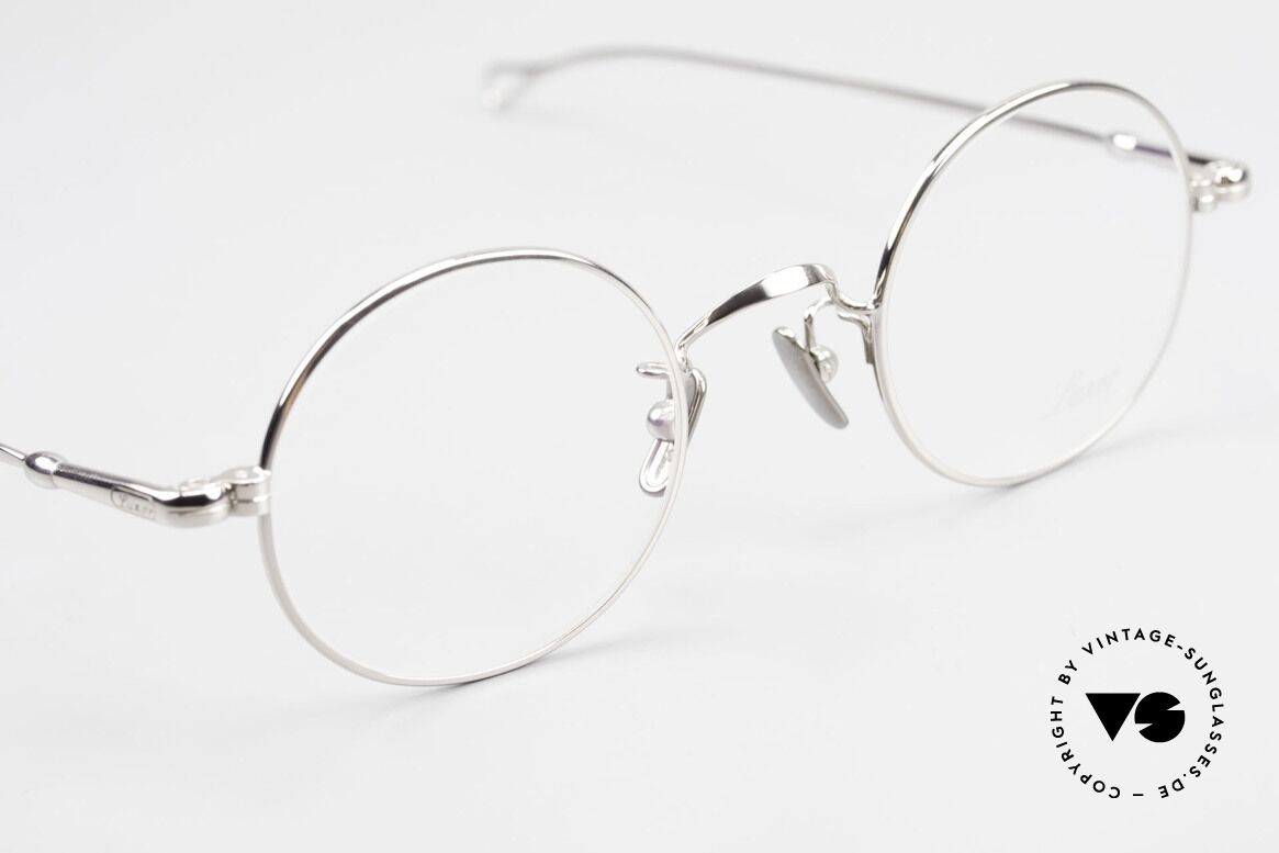 Lunor V 110 Lunor Glasses Round Platinum, from the 2011's collection, but in a well-known quality, Made for Men and Women
