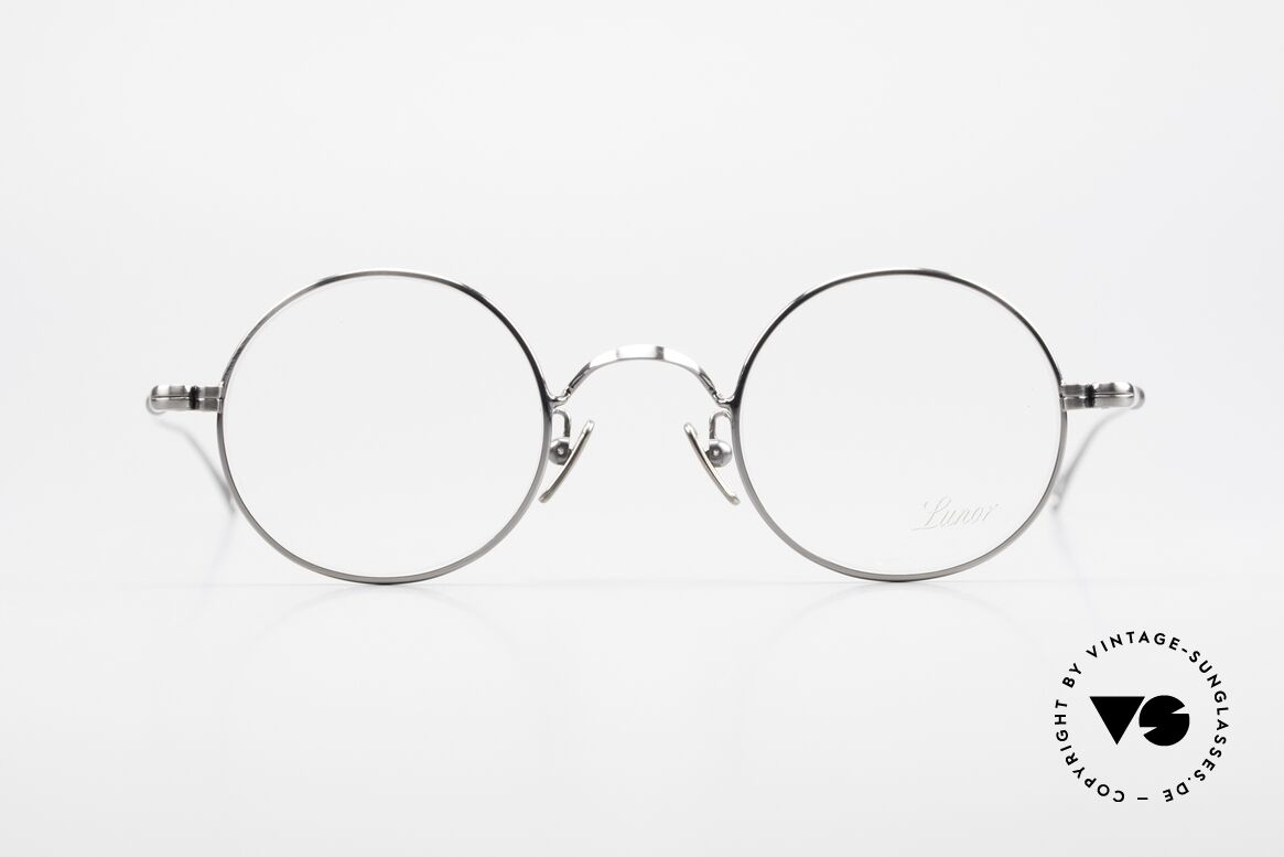 Lunor V 110 Round Lunor Glasses Vintage, round Lunor metal glasses with pads made of pure titan, Made for Men and Women Lunor V 110 Round Lunor Glasses Vintage, round Lunor metal glasses with pads made of pure titan, Made for Men and Women