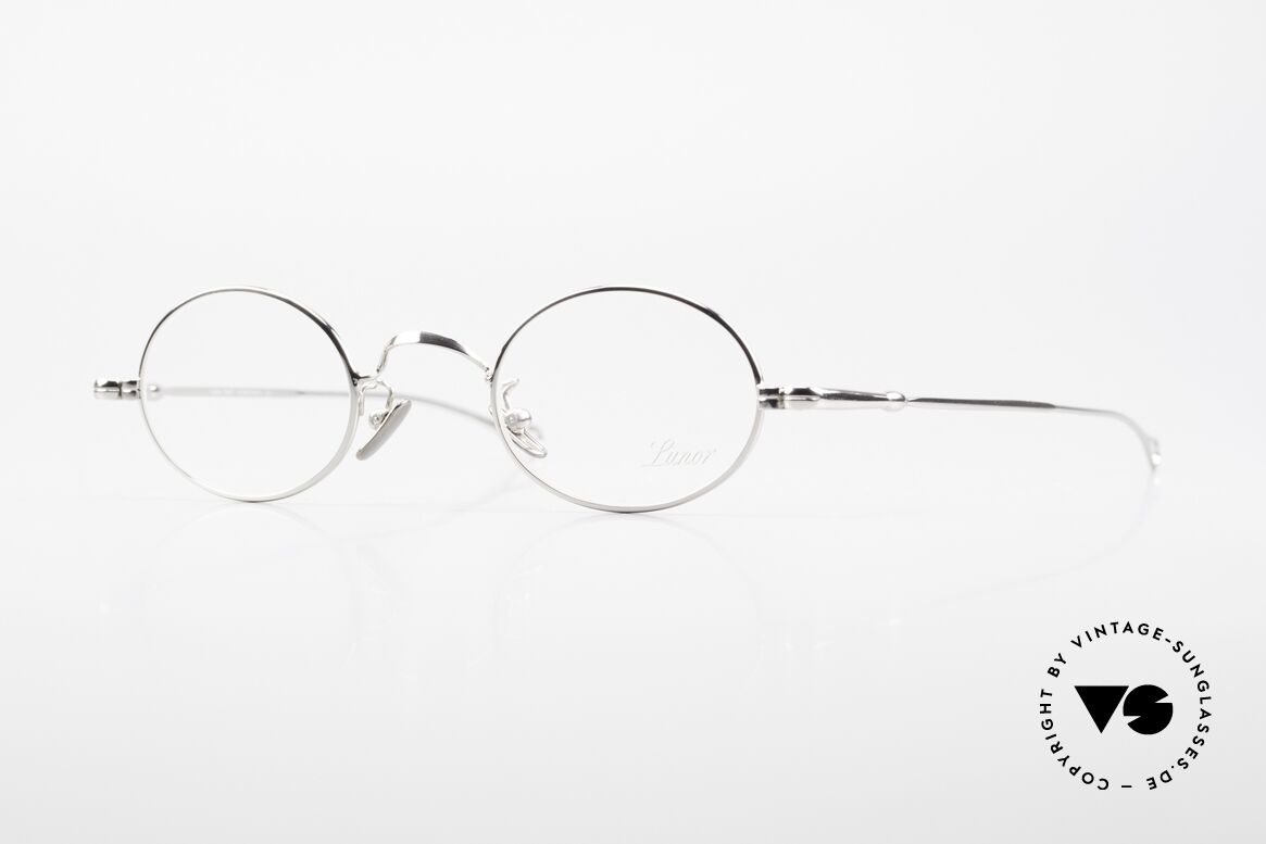 Lunor V 100 Oval Vintage Glasses Platinum, LUNOR: honest craftsmanship with attention to details, Made for Men and Women