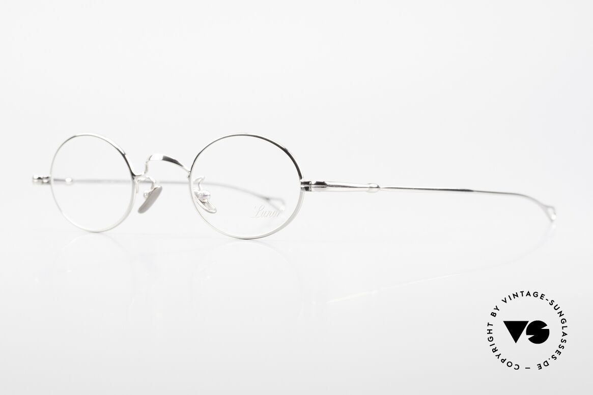 Lunor V 100 Oval Vintage Lunor Glasses, model V100: timeless oval eyeglass-frame (unisex specs), Made for Men and Women