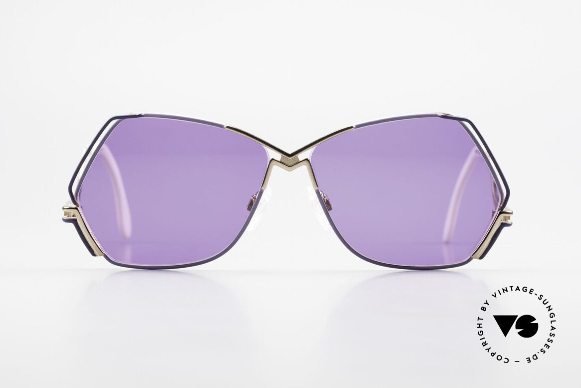 Cazal 226 Purple Vintage Ladies Shades, extraordinary CAZAL sunglasses with pentagonal lens, Made for Women
