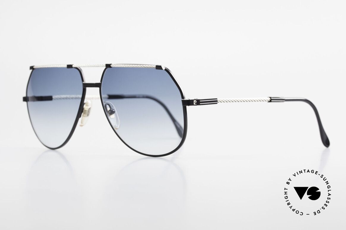 Pierre Cardin CP805 Old Vintage Sailing 80's Shades, temples & bridge are twisted like a hawser; size 62/15, Made for Men