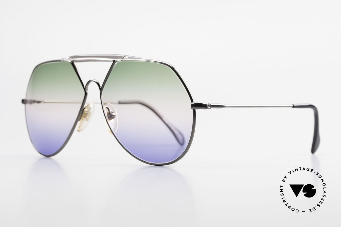 Alpina TR5 West Germany Aviator Frame, triple-gradient sun lenses (100% UV), eye-catcher, Made for Men