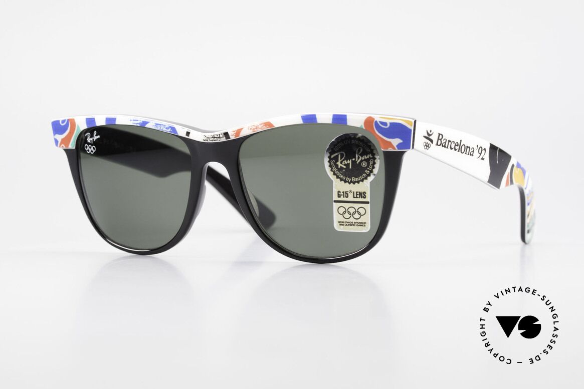 Ray Ban Wayfarer II Olympic Games 1992 Barcelona, official Olympic Games sunglasses by Ray-Ban; B&L, Made for Men and Women