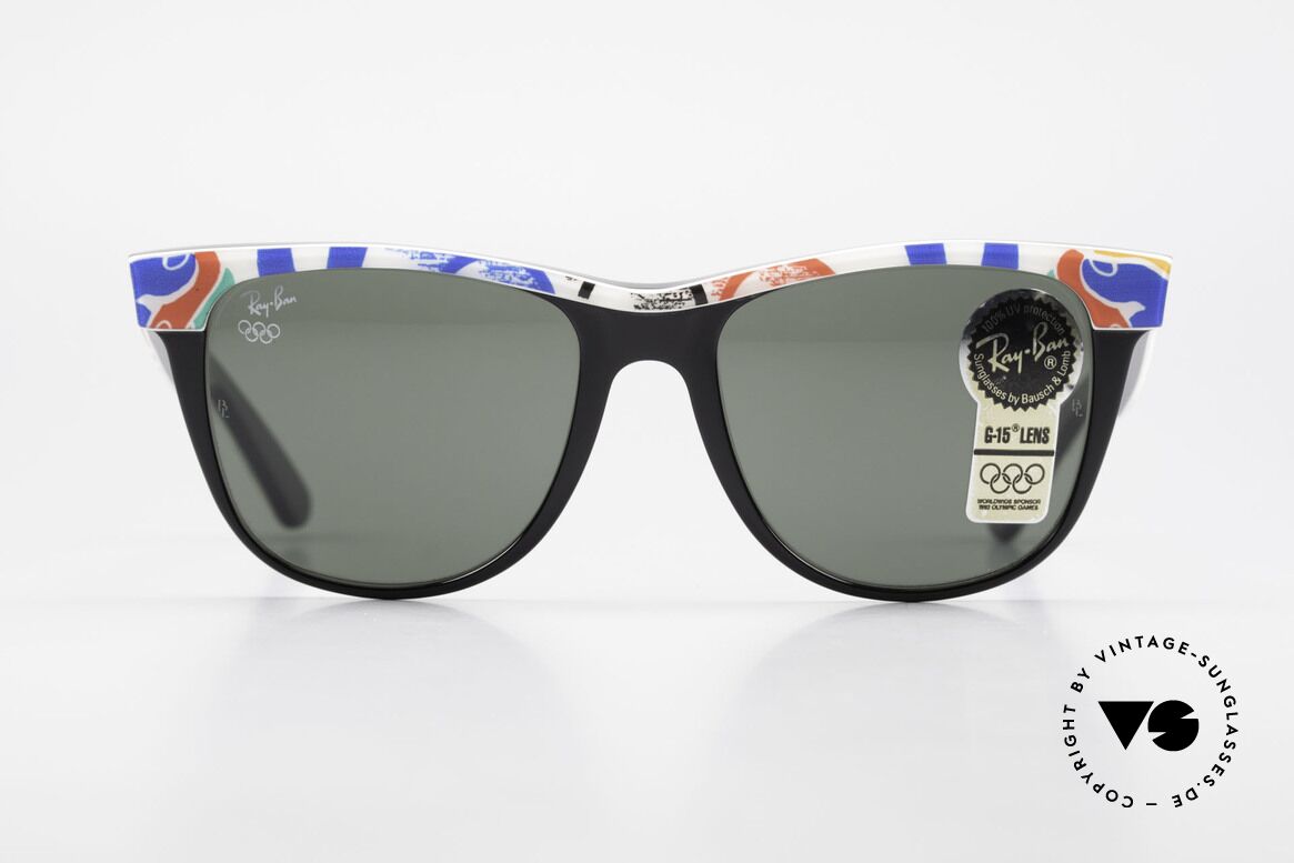 Ray Ban Wayfarer II Olympic Games 1992 Barcelona, limited Bausch&Lomb vintage Wayfarer sunglasses, Made for Men and Women