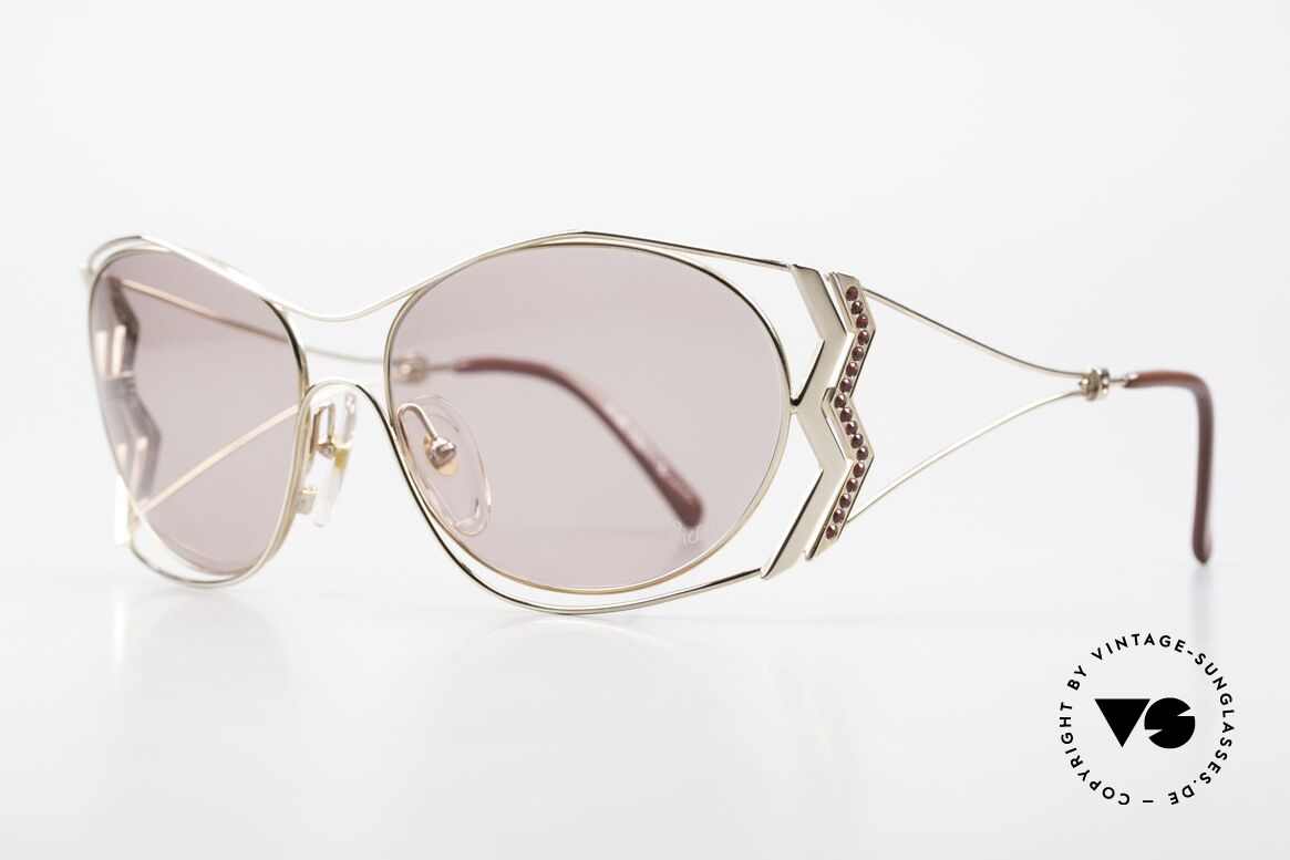 Paloma Picasso 3707 90's Sunglasses Rhinestones, probably the most beautiful vintage model by Picasso, Made for Women