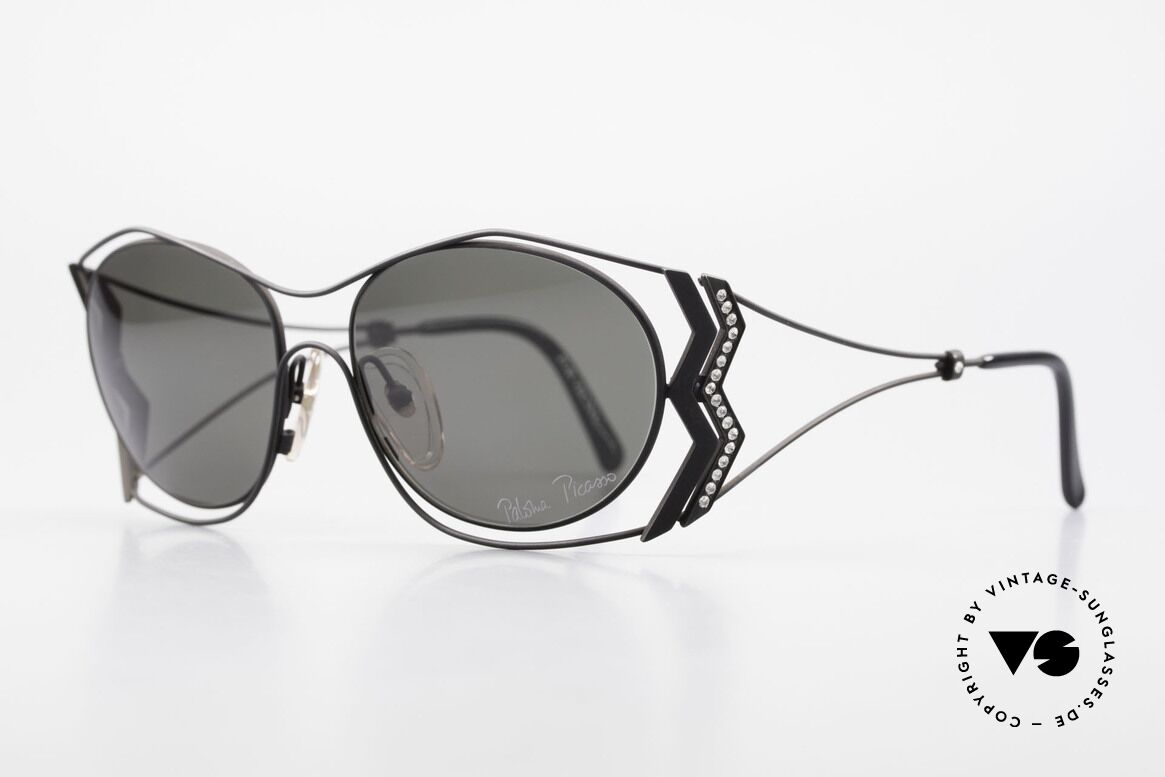 Paloma Picasso 3707 90s Shades Crystal Rhinestones, probably the most beautiful vintage model by Picasso, Made for Women