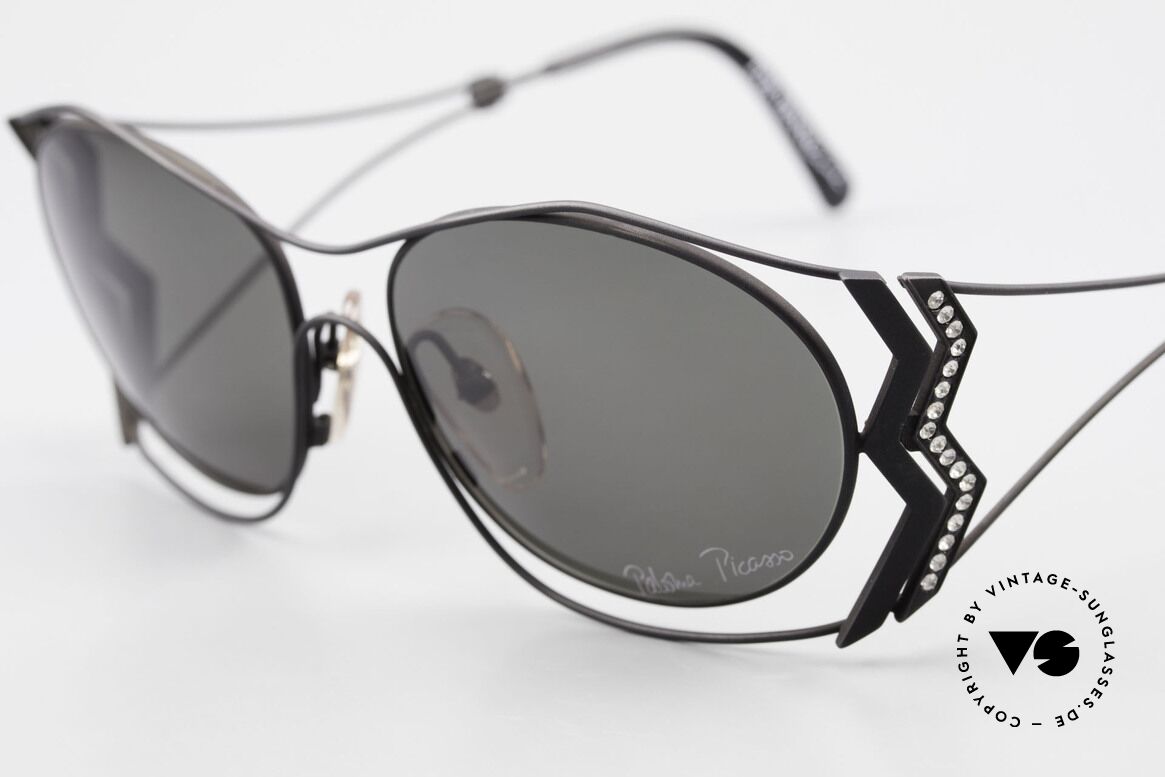 Paloma Picasso 3707 90s Shades Crystal Rhinestones, unworn model, NOS (with original case by P. Picasso), Made for Women