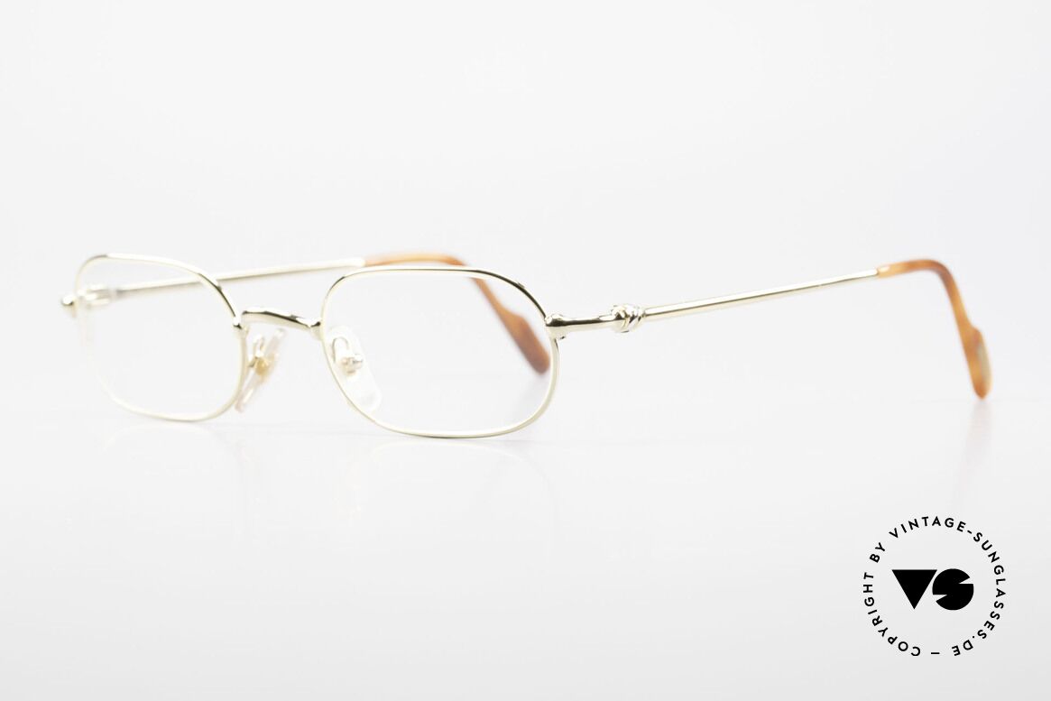 Cartier Orfy - M 90's Luxury Glasses Square, flexible lightweight frame (1st class wearing comfort), Made for Men and Women