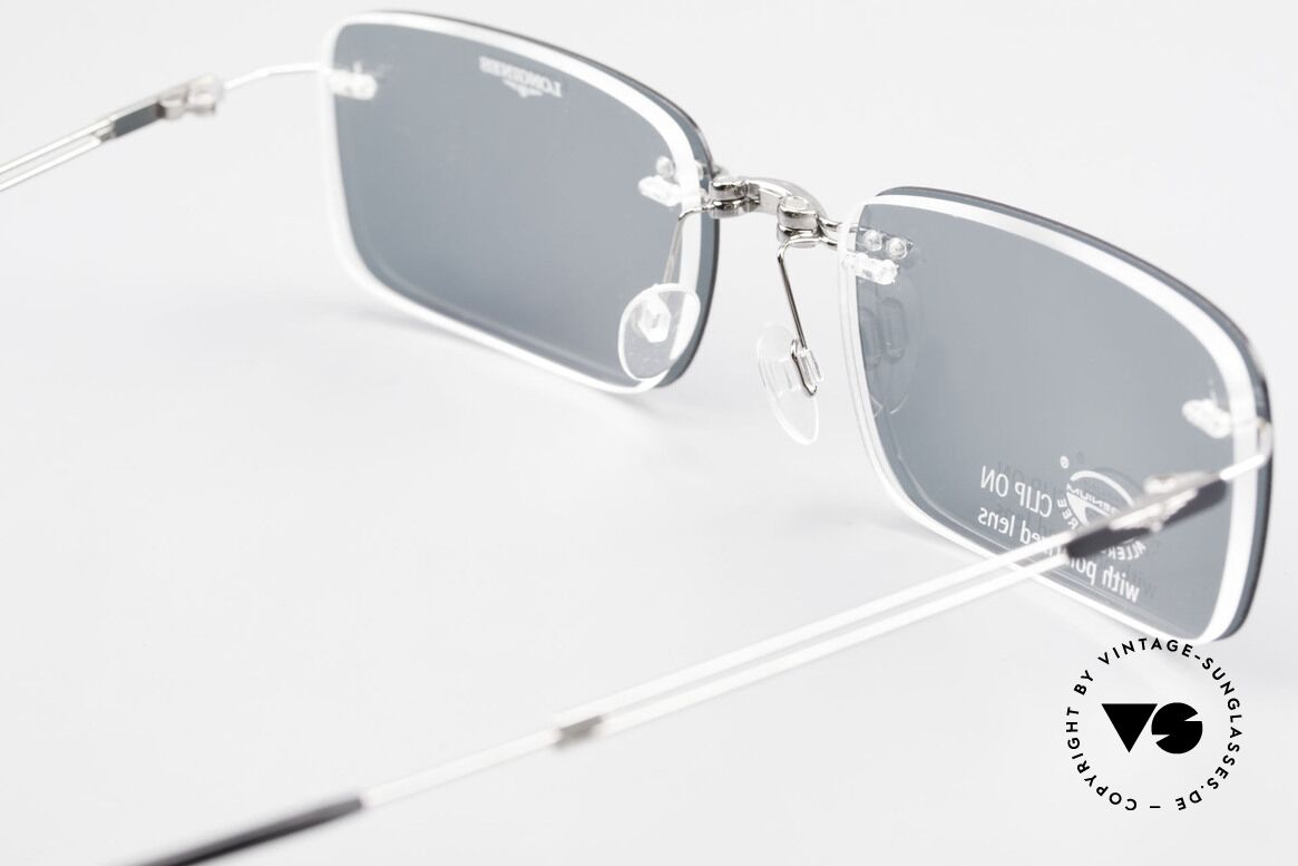 Longines 4367 Rimless Specs Polarized Clip, Size: medium, Made for Men