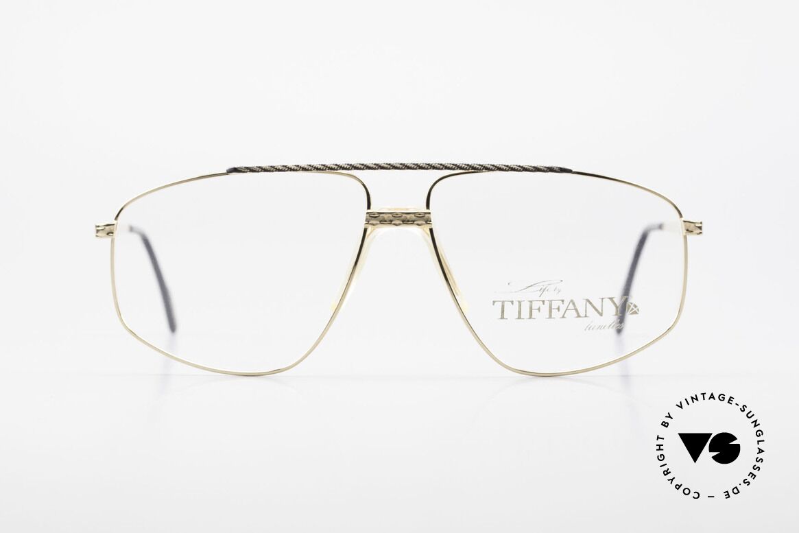 Tiffany T89 23kt Gold Plated Aviator Frame, Tiffany vintage 90's glasses, Mod. T89, Gold-Plated, Made for Men