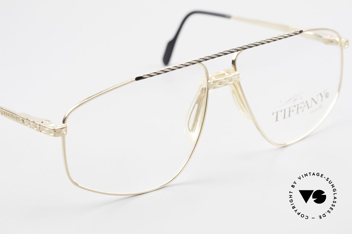 Tiffany T89 23kt Gold Plated Aviator Frame, new old stock (like all our GOLD-PLATED vintage specs), Made for Men