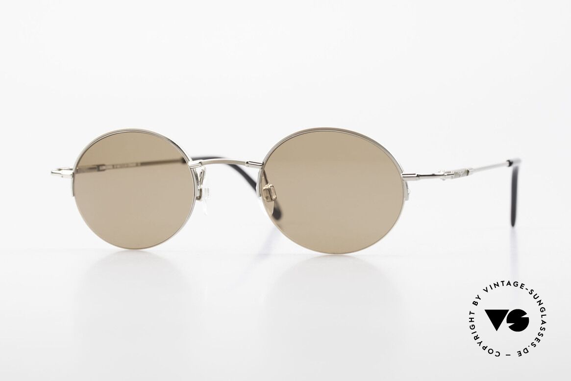 Longines 4363 Oval Sunglasses 90's Round, round oval Longines sunglasses from the late 1990's, Made for Men and Women