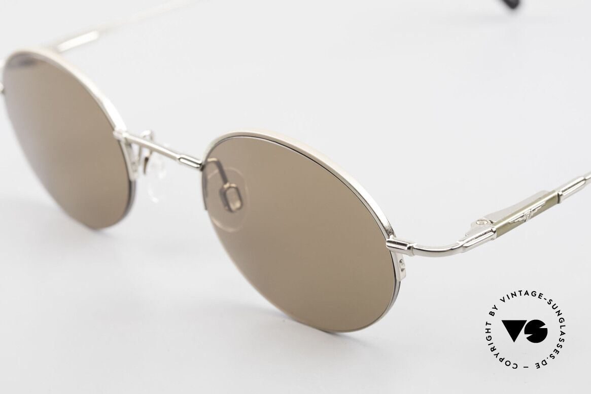 Longines 4363 Oval Sunglasses 90's Round, a timeless old ORIGINAL in cooperation with Metzler, Made for Men and Women