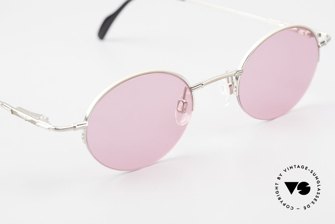 Longines 4363 Pink Sunglasses Oval Round, never worn (like all our oval round 90's sunglasses), Made for Men and Women