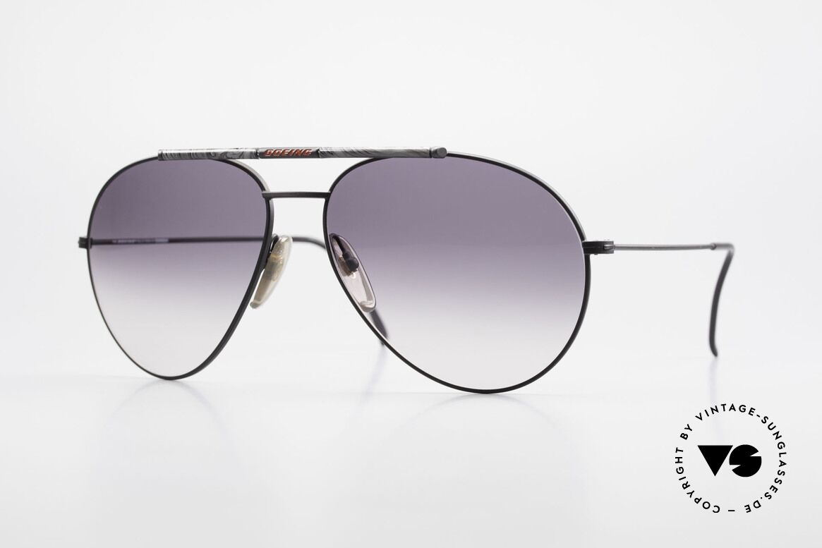 Boeing 5706 Rare 80s Aviator Sunglasses XL, the legendary 'The BOEING Collection by Carrera', Made for Men