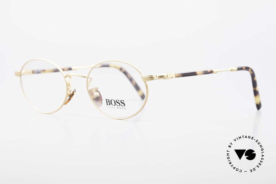 BOSS 5139 Oval Panto Eyeglass Frame, dressy color combination: tortoise / dulled gold, Made for Men and Women