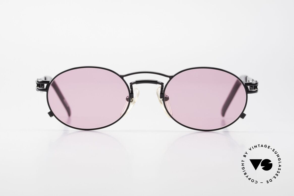 Jean Paul Gaultier 56-3173 Pink Oval Vintage Sunglasses, true vintage 1990's Jean Paul GAULTIER sunglasses, Made for Men and Women