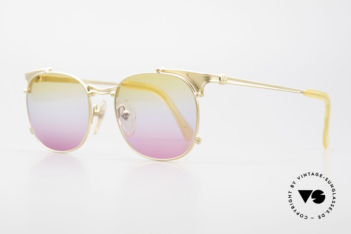 Jean Paul Gaultier 56-2175 Yellow Pink Gradient Lenses, JPG unisex model: tangible HIGH-END quality, Made for Men and Women