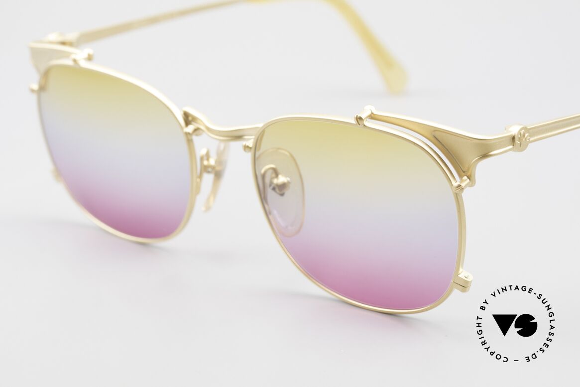 Jean Paul Gaultier 56-2175 Yellow Pink Gradient Lenses, FANCY color combination from yellow to pink, Made for Men and Women