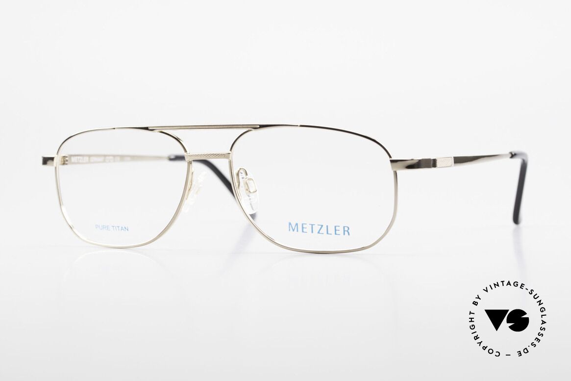Metzler 1678 Vintage Titan Glasses for Men, METZLER eyeglasses 1678, col 689, size 55/15, 140, Made for Men