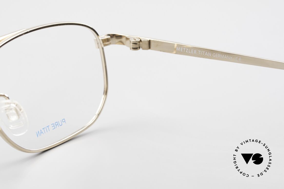 Metzler 1678 Vintage Titan Glasses for Men, Size: medium, Made for Men